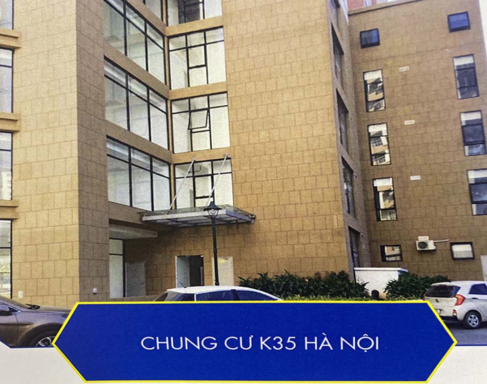 Sơn đá tại chung cư K35 Tân Mai Hà Nội