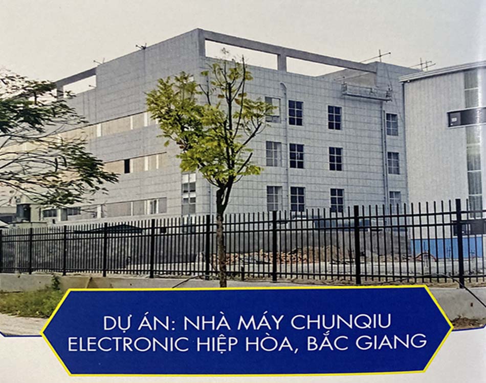 Sơn đá tại  nhà cung cấp Chungqiu Electronic Hiệp Hòa Bắc Giang