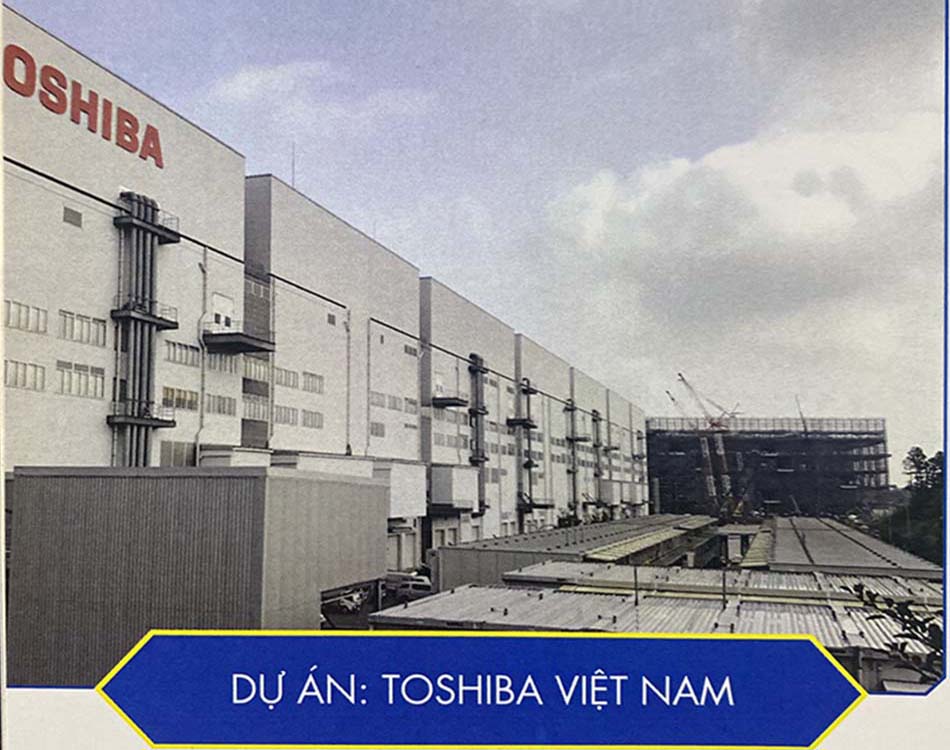 Sơn đá tại Toshiba Việt Nam